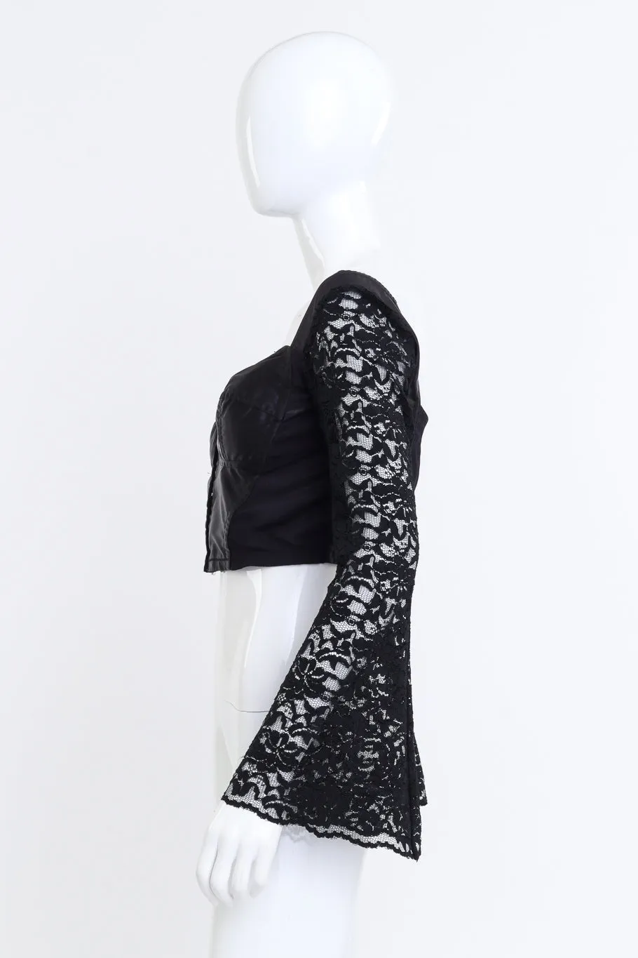 1993 S/S Satin & Lace Crop Bustier