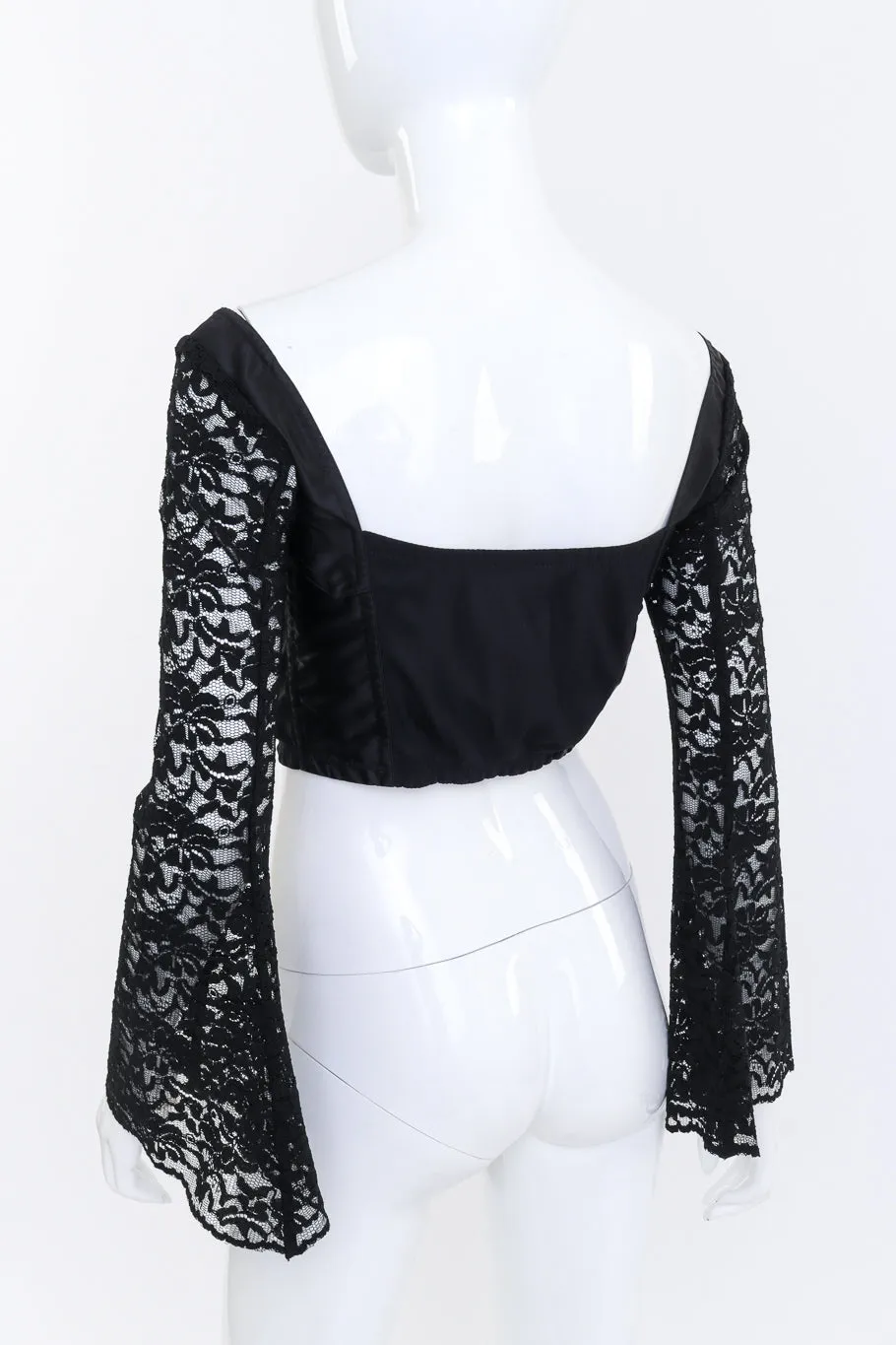 1993 S/S Satin & Lace Crop Bustier
