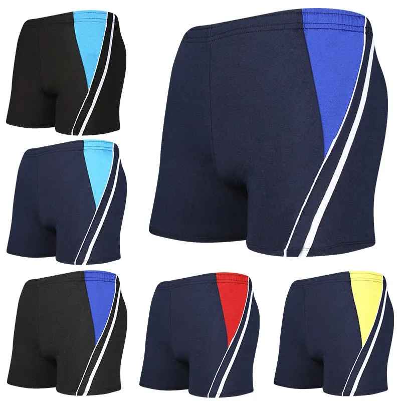 2020 Men Swimsuit Summer Swimming Trunks Waterproof Sexy Pants Racing Beach Shorts Men's Boxer Briefs for Surffing Water Sport