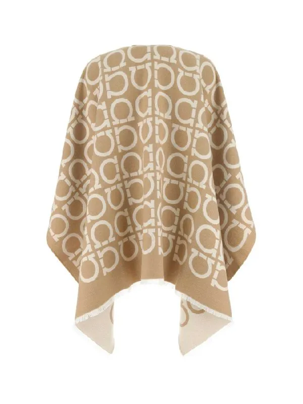 320385755826 BEIGE FERRAGAMO WOMEN CAPE SHAWL