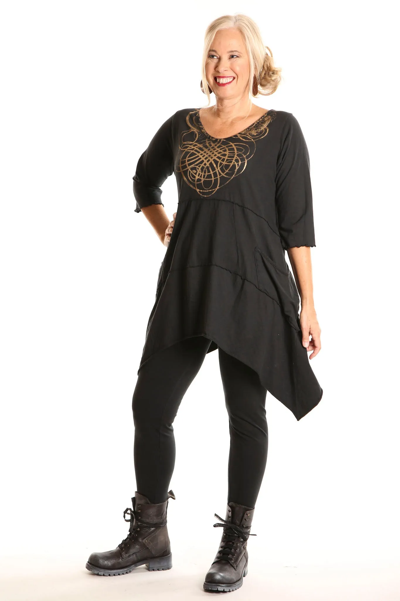 3280 Legging Heavy C/L Black-U