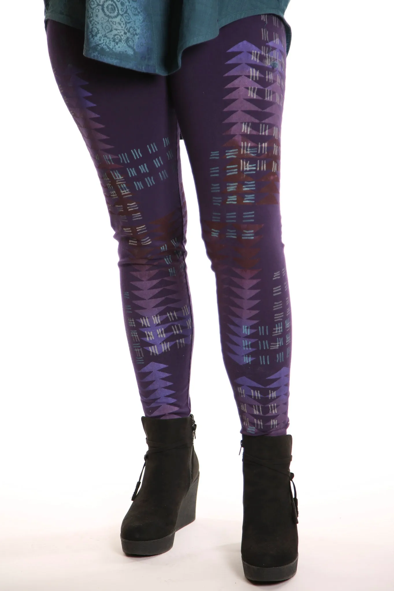3280 Legging Heavy C/L Royal Purple-Printed