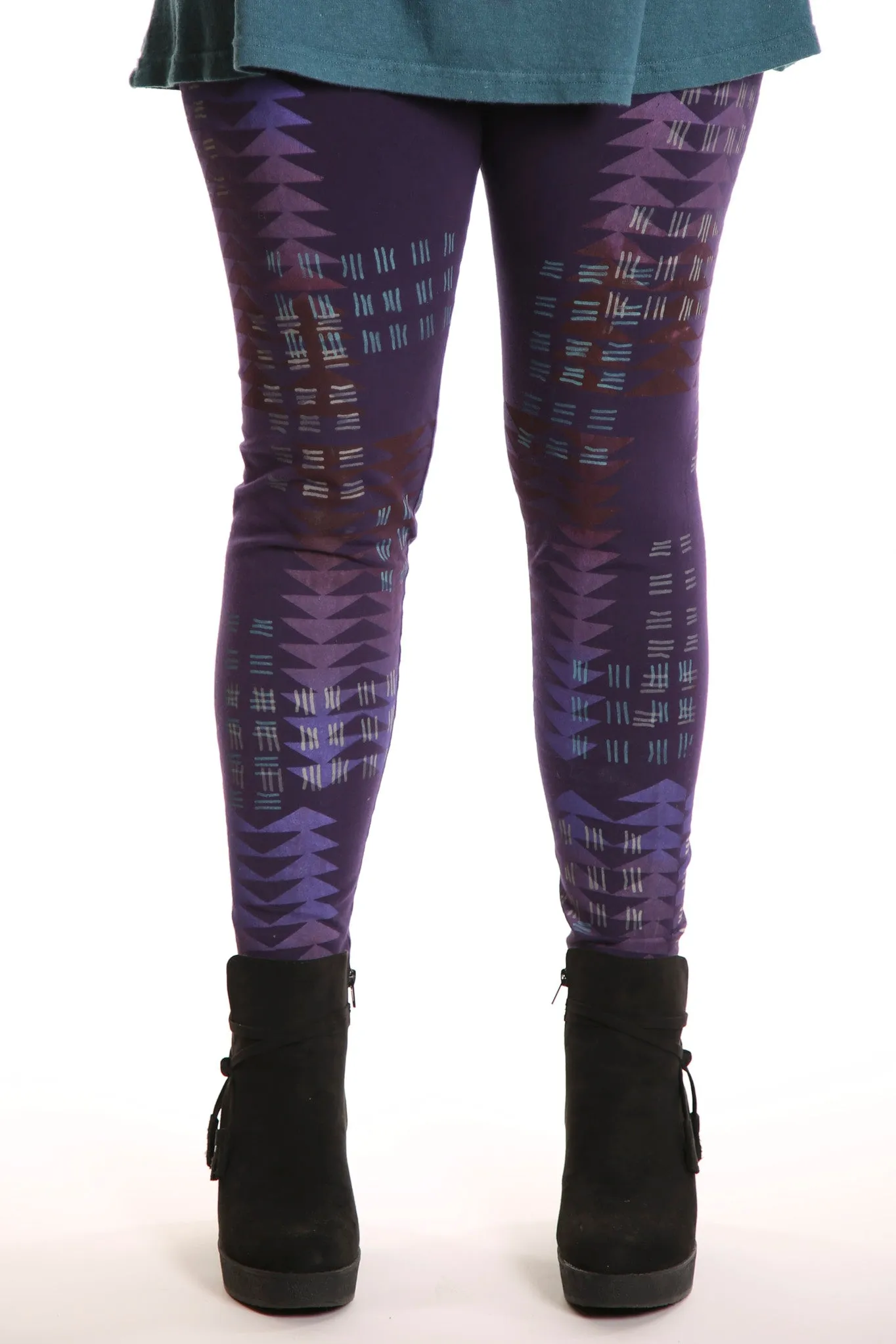 3280 Legging Heavy C/L Royal Purple-Printed
