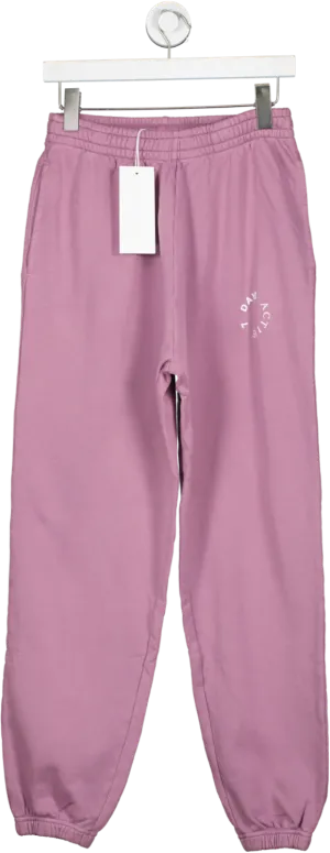 7 Days Active Dusty Lilac 100% Organic Soft Cotton Monday Joggers UK M
