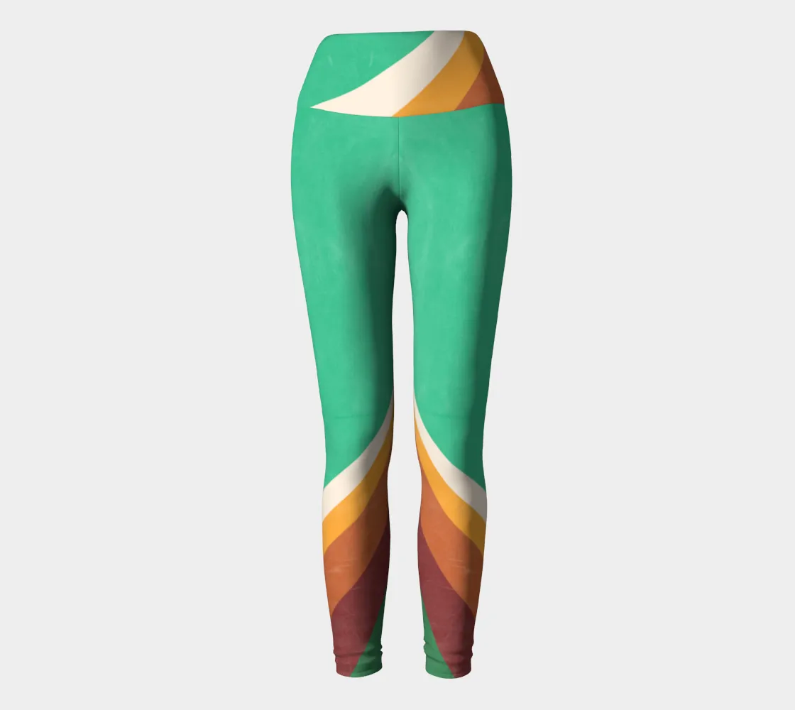 70's Green Color Block