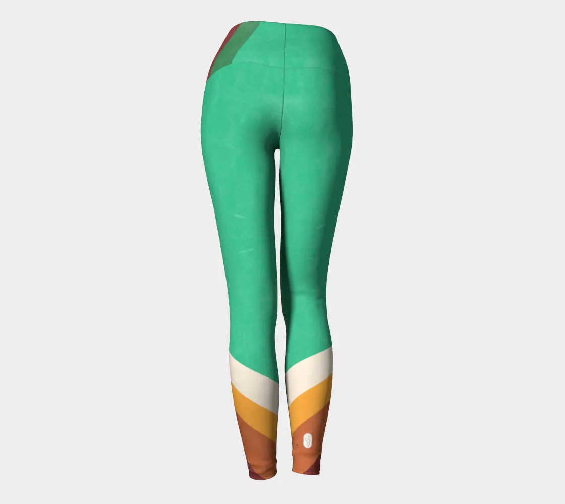 70's Green Color Block