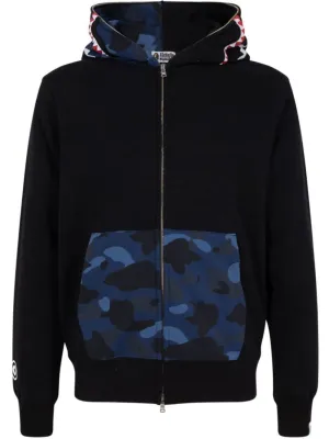 A BATHING APE® Color Camo Shark full zip hoodie