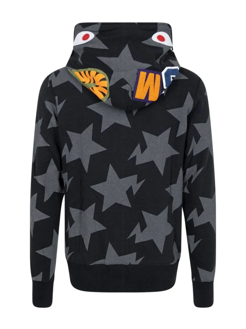 A BATHING APE® Sta pattern shark full-zip hoodie