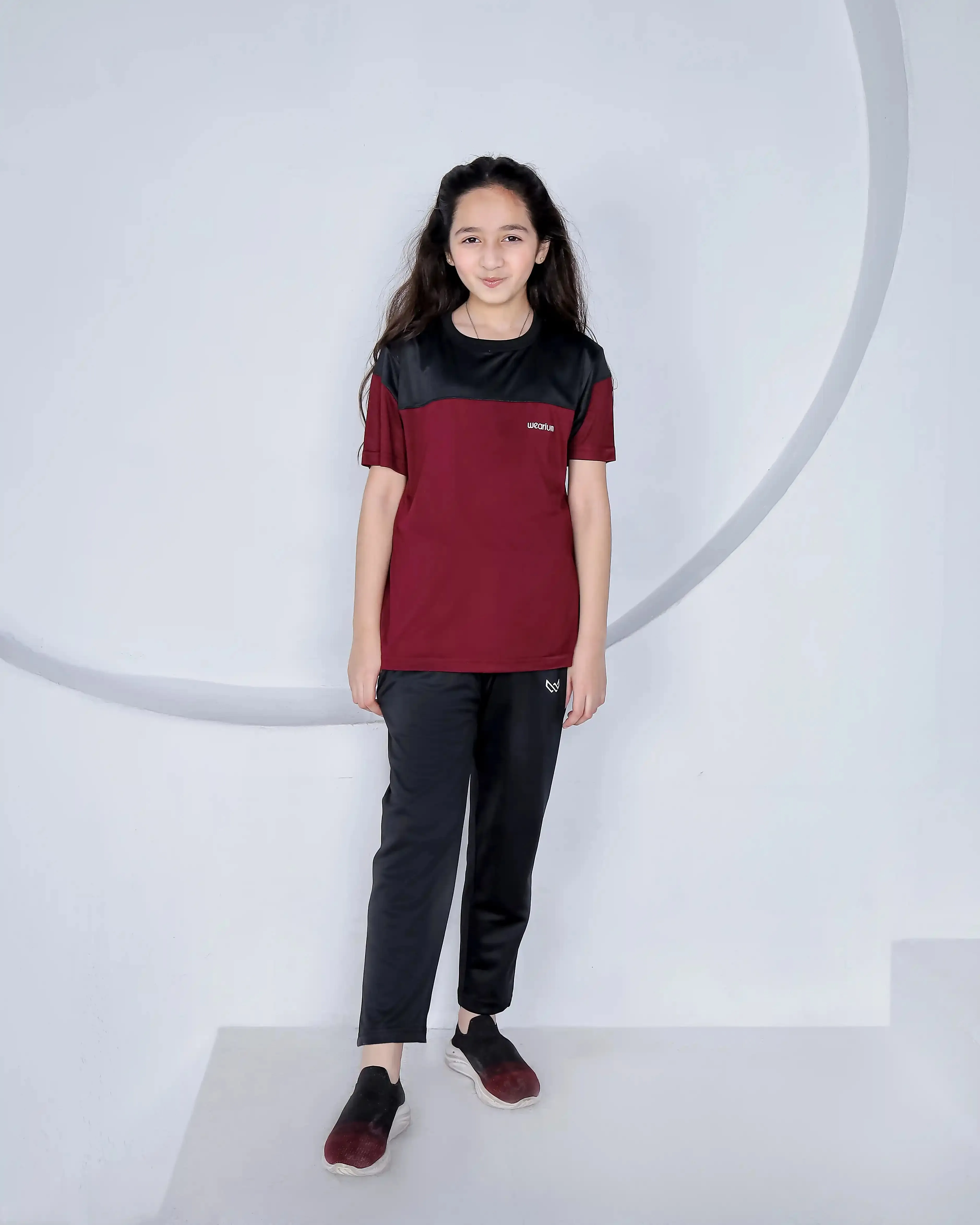 Active Burgundy - Kids Dri-Fit