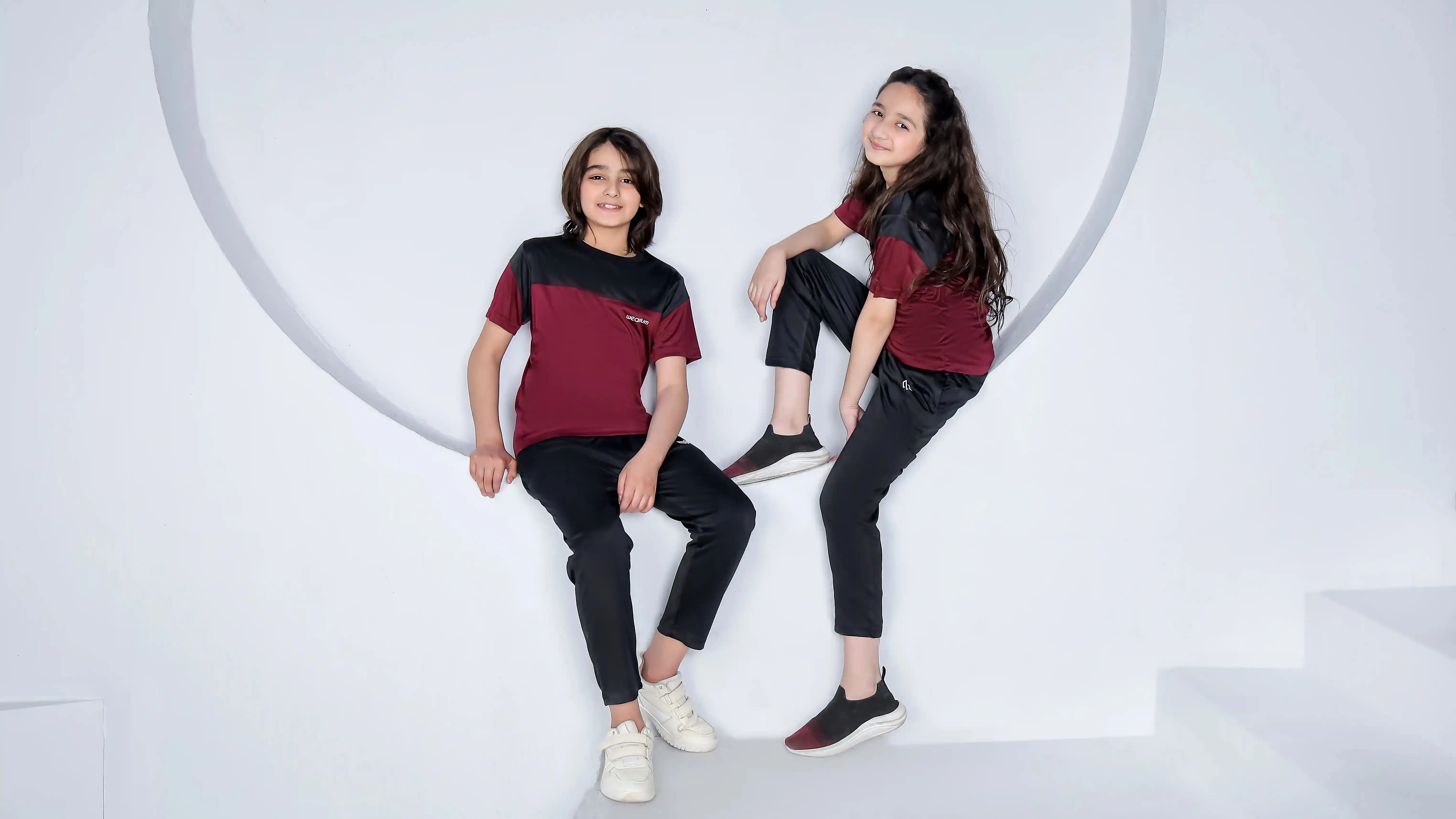 Active Burgundy - Kids Dri-Fit