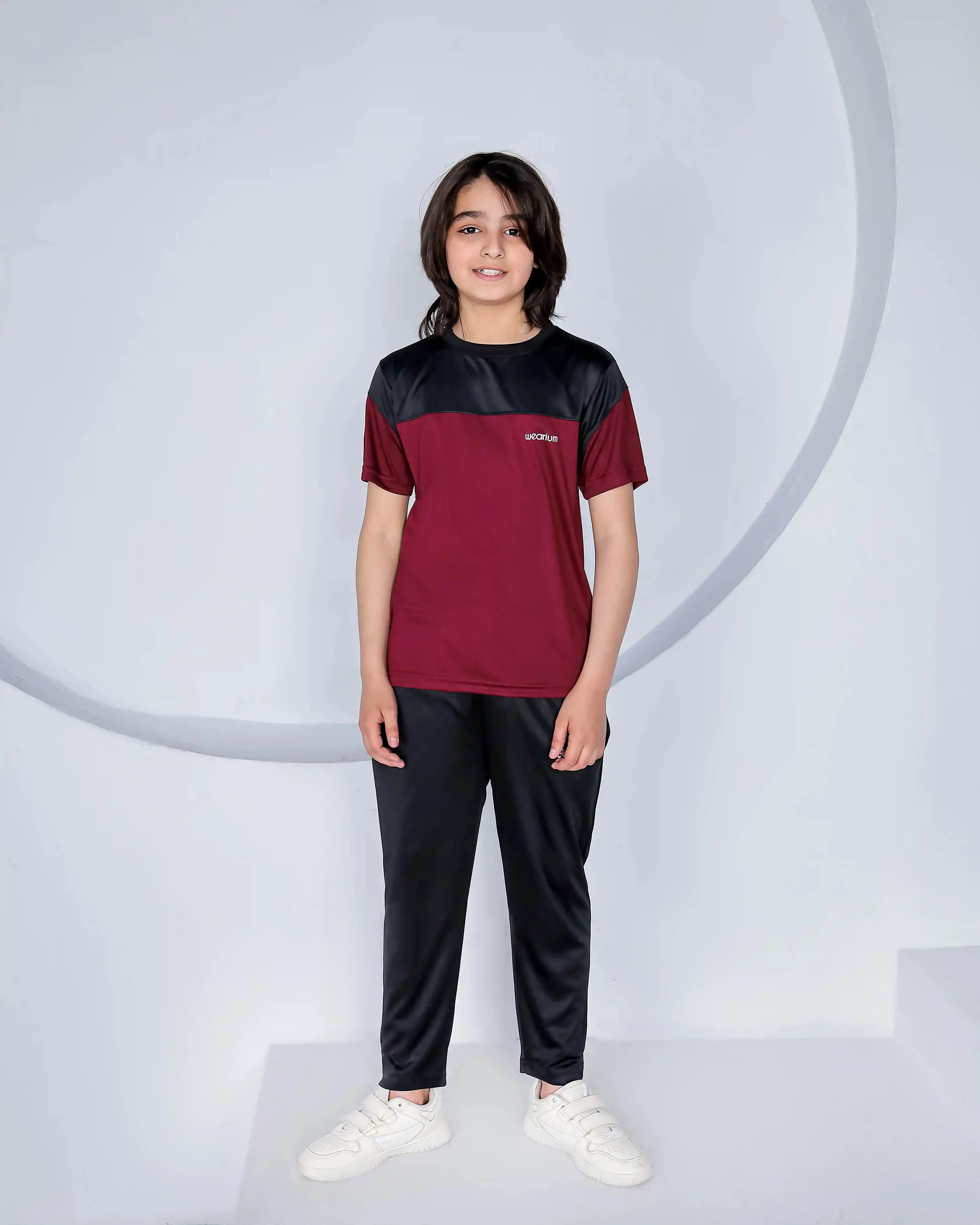 Active Burgundy - Kids Dri-Fit