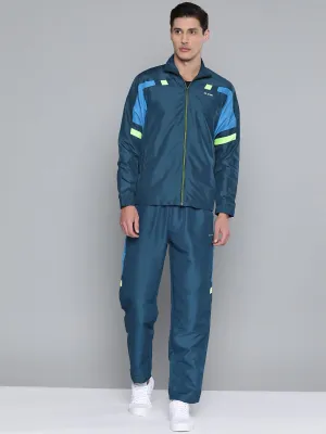 Alcis Men Color Blocked Blue Track Suit