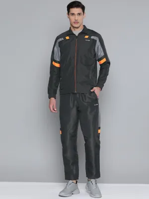 Alcis Men Color Blocked Grey Track Suit