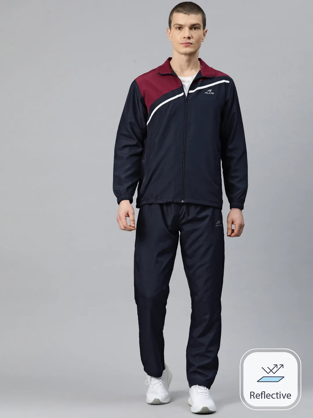 Alcis Men Colourblocked Tracksuit