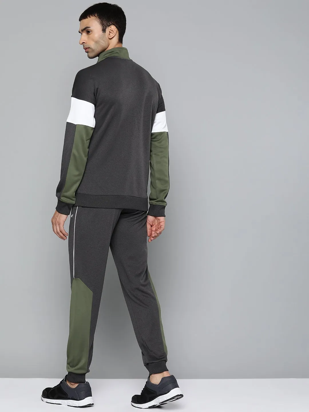 Alcis Men Printed Grey Track Suit
