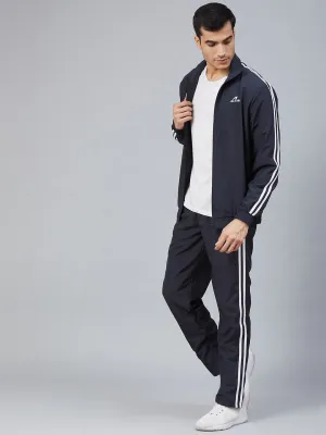 Alcis Men Solid Blue Track Suit