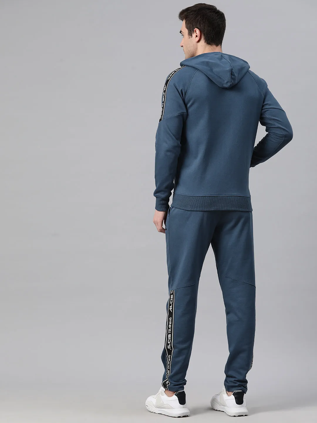 Alcis Men Solid Mid-Rise Tracksuit
