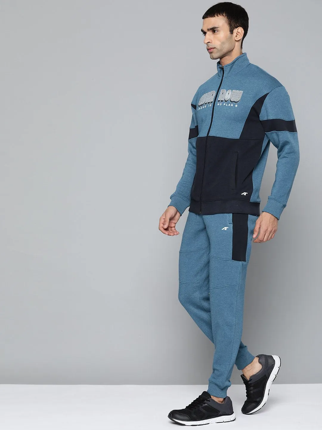Alcis Men Typography Blue Tracksuits