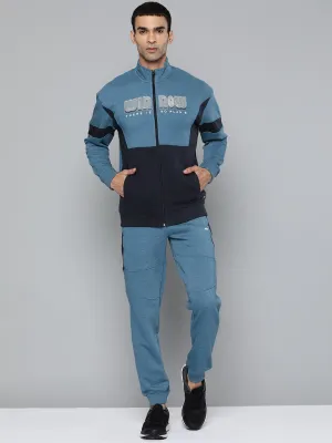Alcis Men Typography Blue Tracksuits