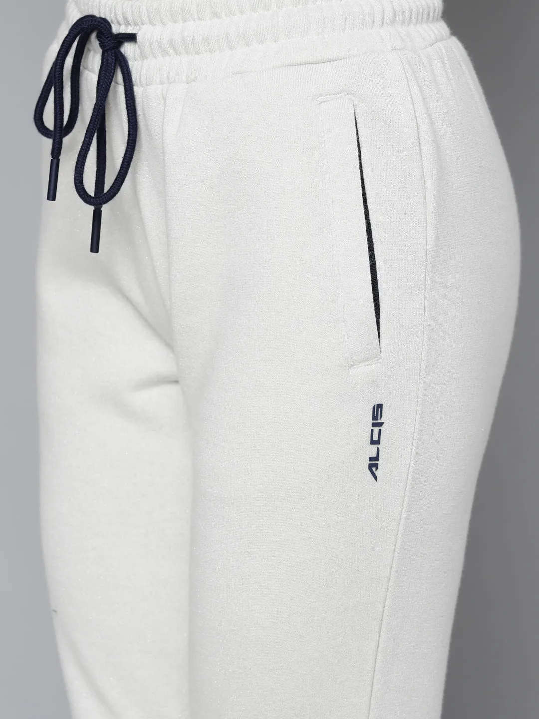 Alcis Women Beige Printed Tracksuit