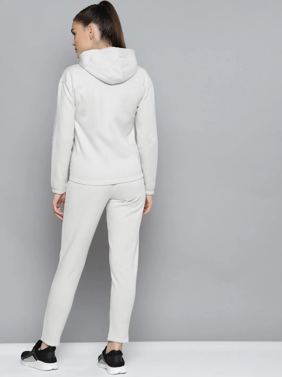 Alcis Women Beige Printed Tracksuit