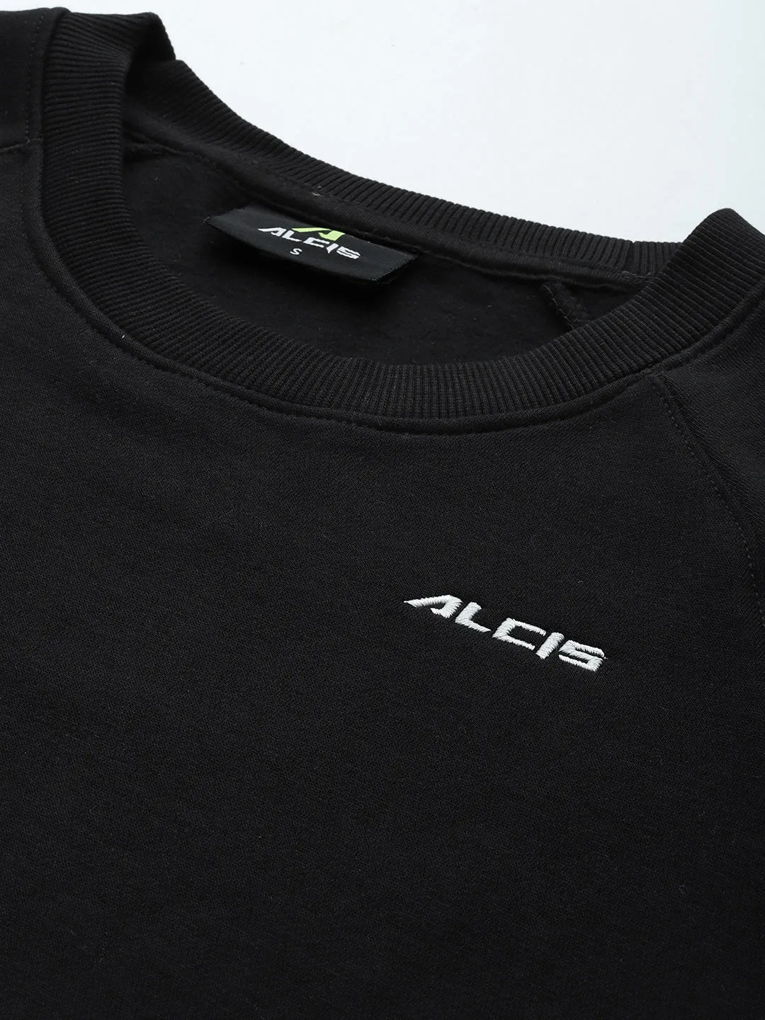Alcis Women Black Solid Sweatshirt