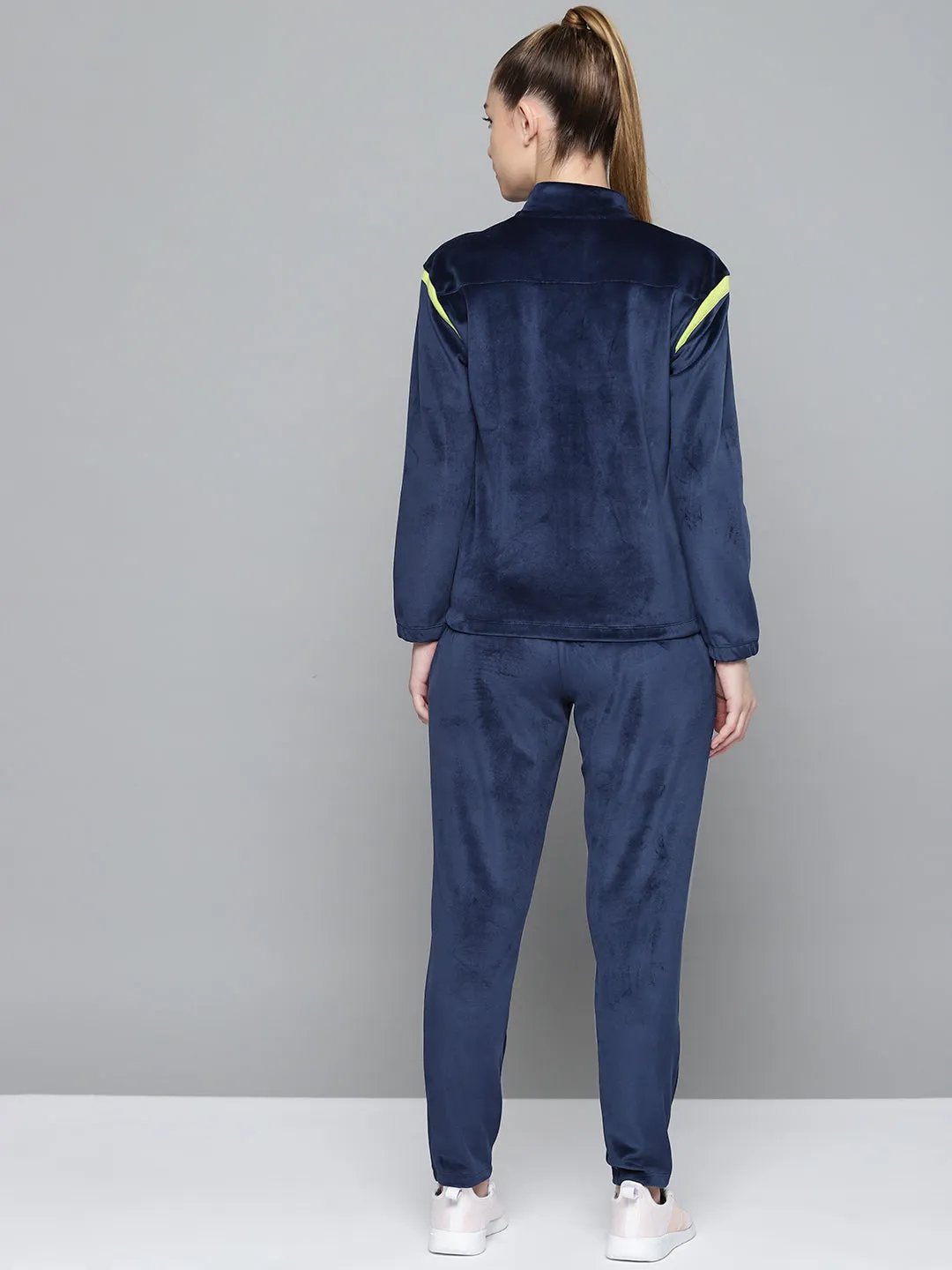 Alcis Women Navy Blue Solid Tracksuits