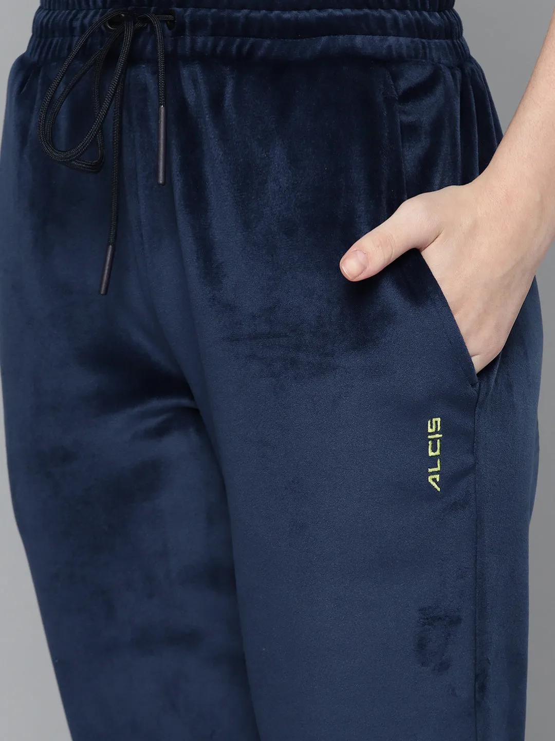 Alcis Women Navy Blue Solid Tracksuits
