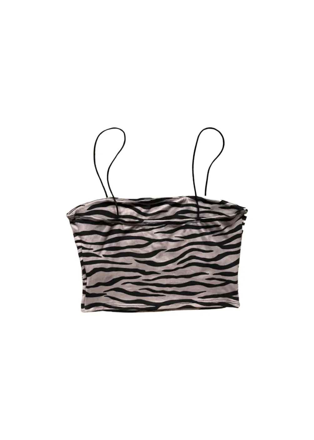Amelia Crop Top - Zebra