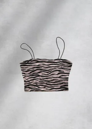 Amelia Crop Top - Zebra