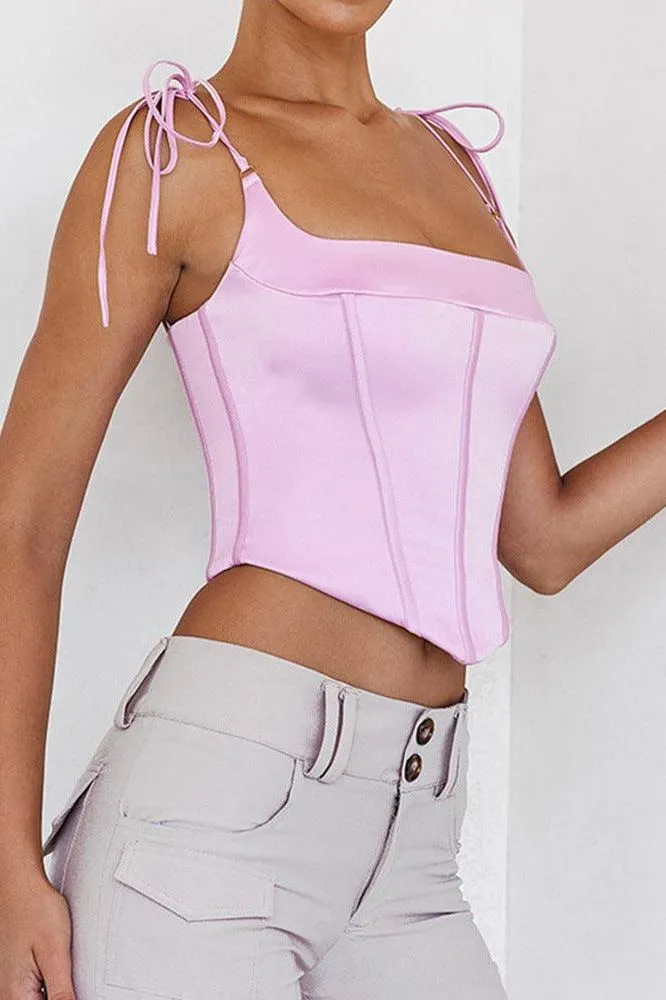 American fishbone strapless top