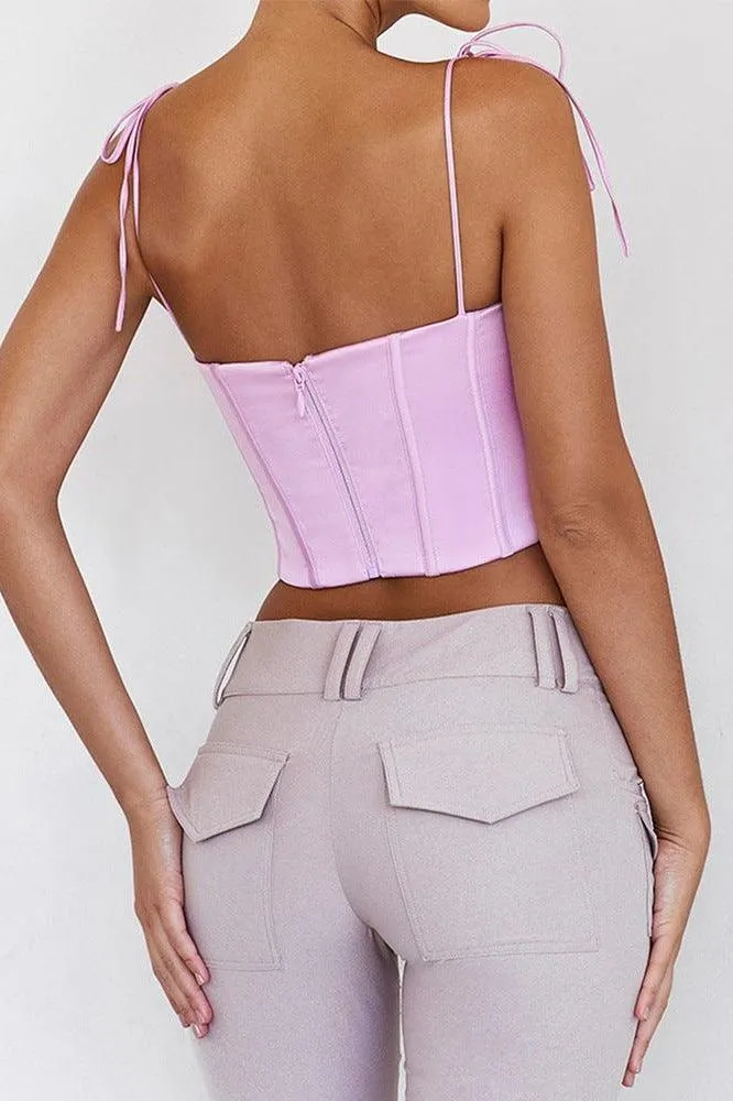 American fishbone strapless top
