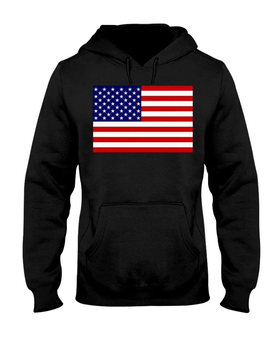 American Flag Jerzees Hoodies