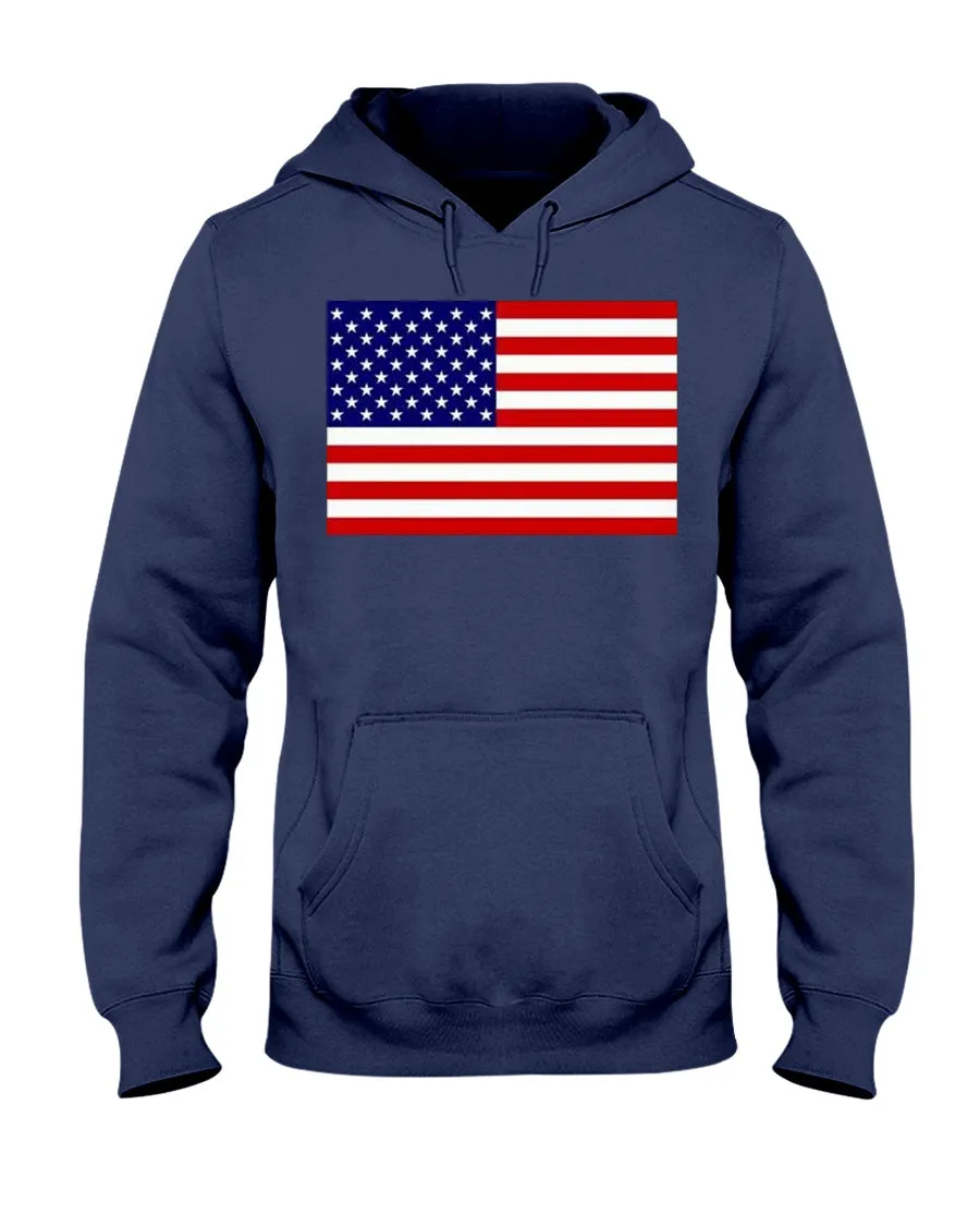 American Flag Jerzees Hoodies