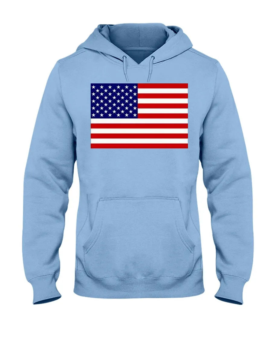 American Flag Jerzees Hoodies