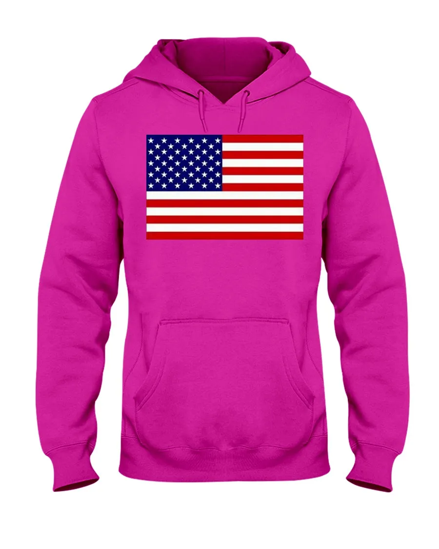 American Flag Jerzees Hoodies