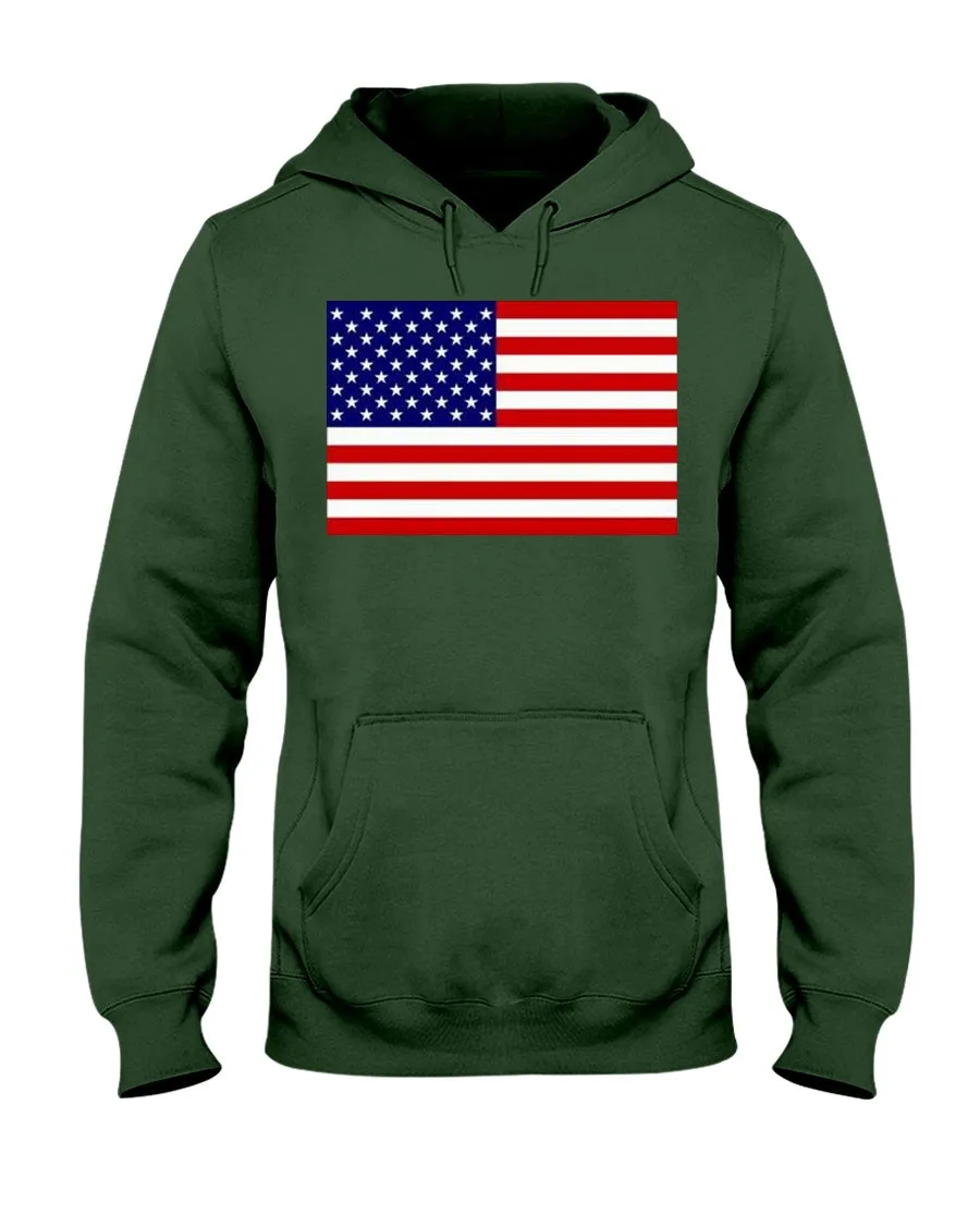 American Flag Jerzees Hoodies