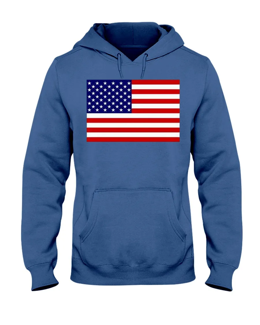 American Flag Jerzees Hoodies