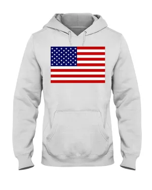 American Flag Jerzees Hoodies