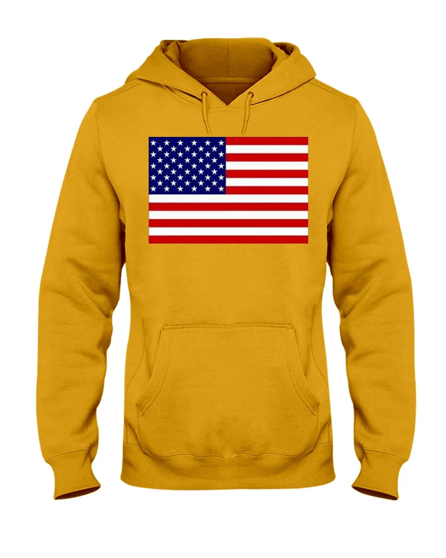 American Flag Jerzees Hoodies