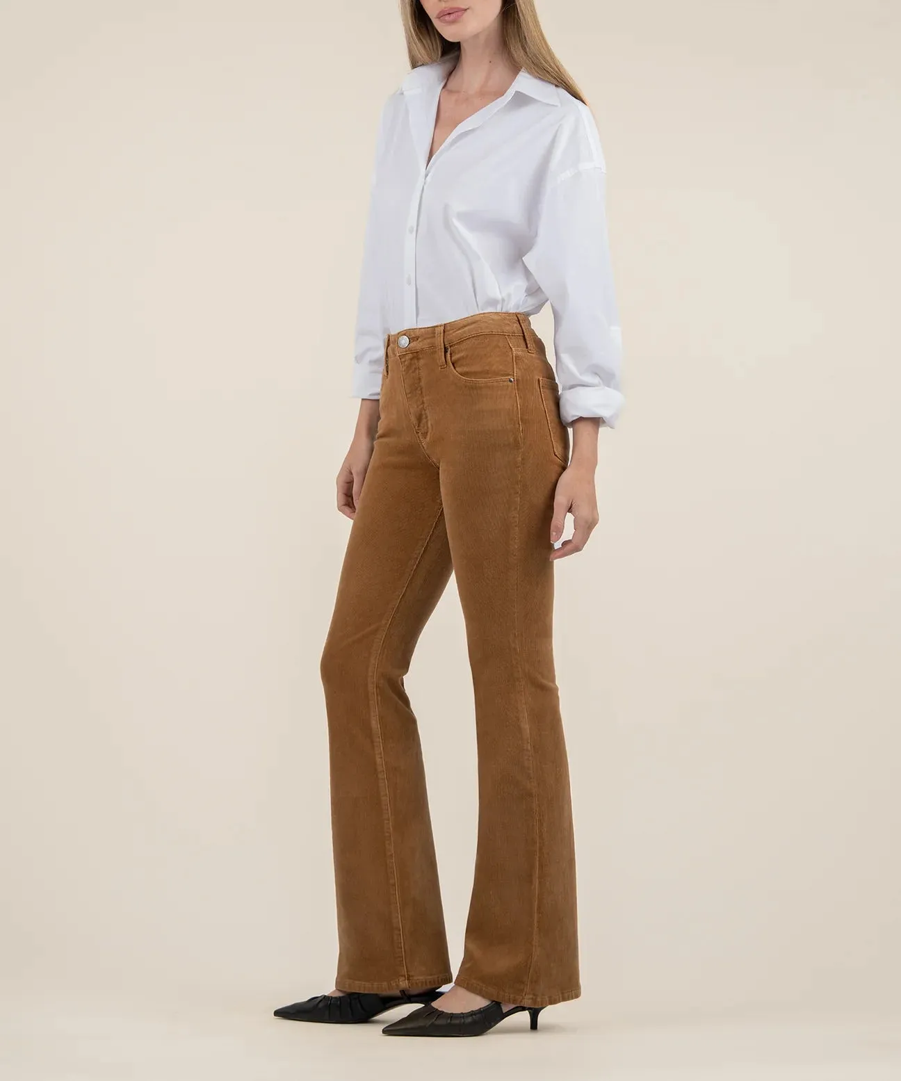 ANA HIGHRISE FAB AB FLARE / CAMEL CORDUROY