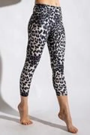 Animal Print Capri Length W/Key Pocket