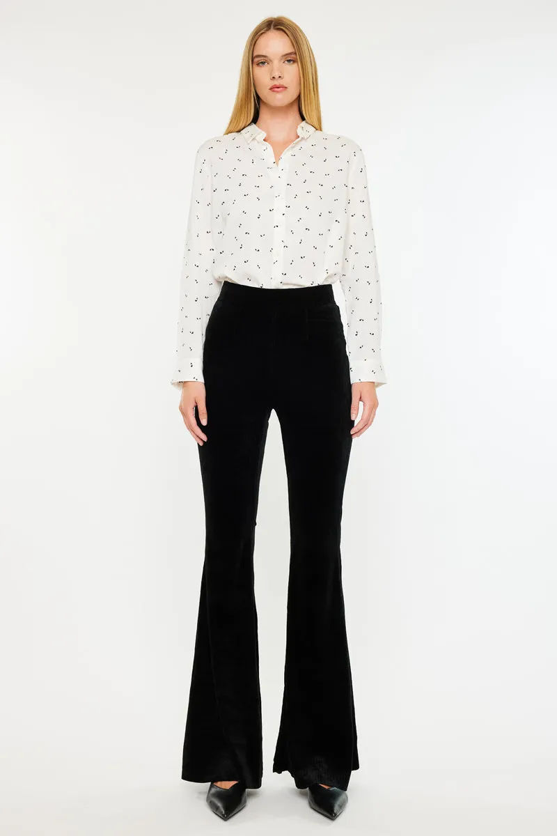 Anthea High Rise Corduroy Flare