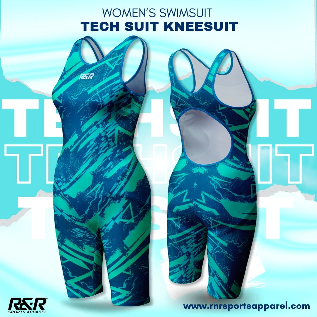 AquaCircuit Women's Open Back Kneeskin Tech Suit Swimsuit