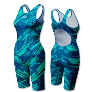 AquaCircuit Women's Open Back Kneeskin Tech Suit Swimsuit