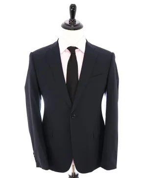 ARMANI COLLEZIONI - Navy 2-Button Notch Lapel "M Line" Slim Suit - 40R