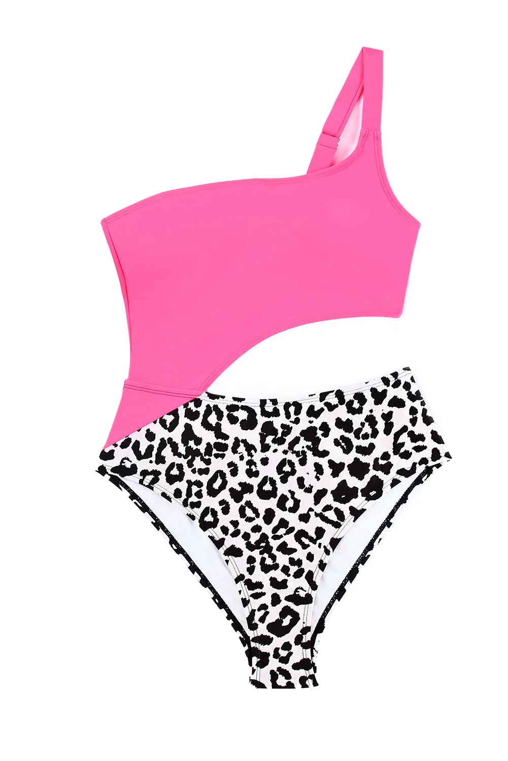 Asymmetric Cutout One Piece Swimsuit