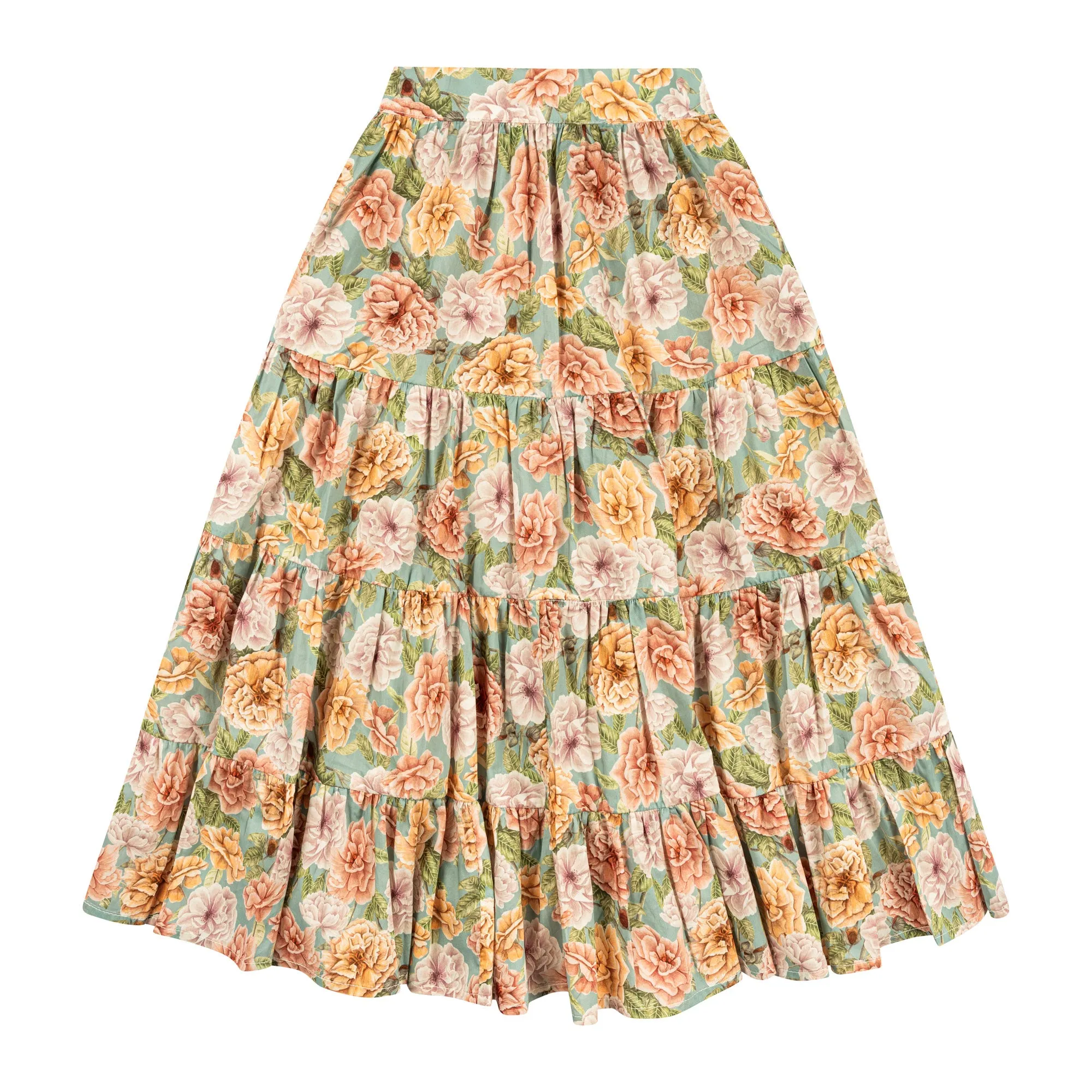 Atelier Parsmei Crop Top with Lace Collar & Maxi Skirt