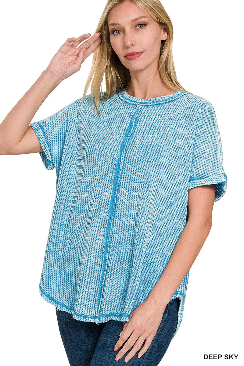Baby Waffle Short Sleeve Top