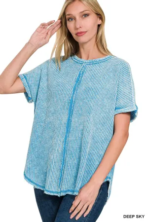 Baby Waffle Short Sleeve Top